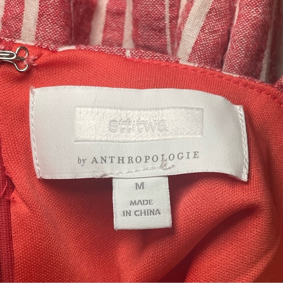 Anthropologie Red Striped Jumpsuit - Picture 9 of 15